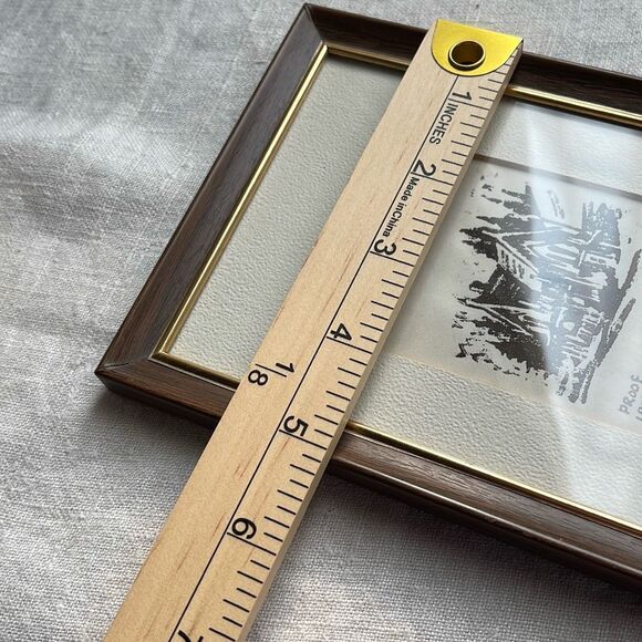 Vintage Tom Berger “1969 “Proof” Lace House print framed . - Picture 7 of 7